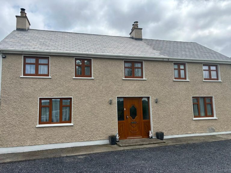 Before: Slate roof re-coat by Brian Kelly Services