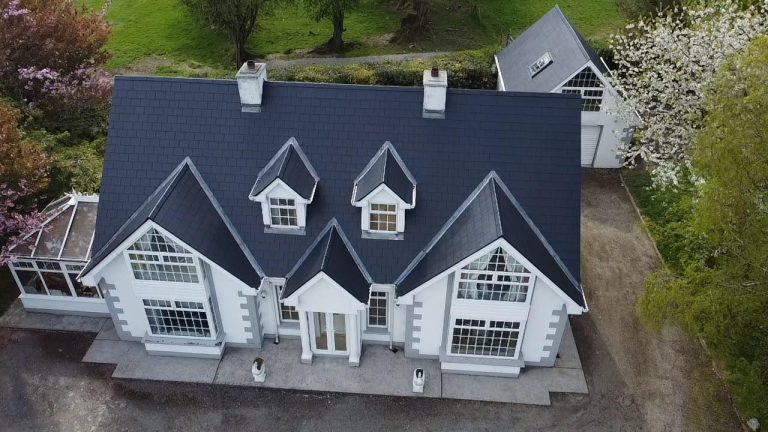 After: Slate roof re-coat by Brian Kelly Services